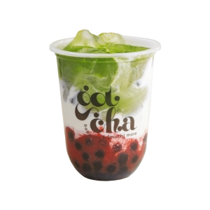 strawberry matcha latte