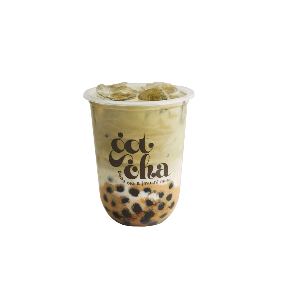 Salted Caramel Matcha Latte