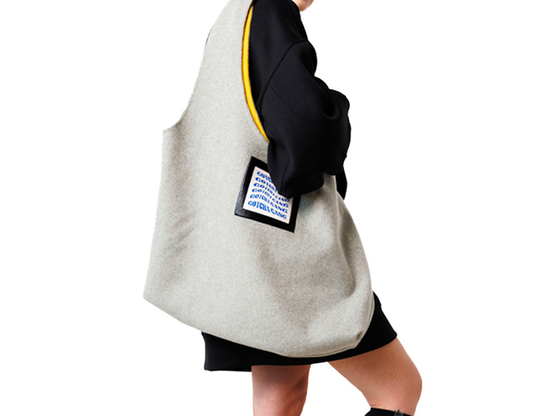 Cashmere Wool Reversible Tote Bag
