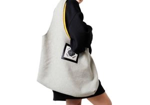 Cashmere Wool Reversible Tote Bag