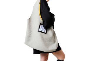 Cashmere Wool Reversible Tote Bag