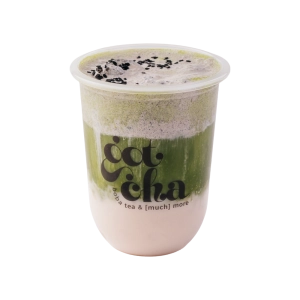 sesame cloud matcha latte