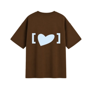 brown t-shirt
